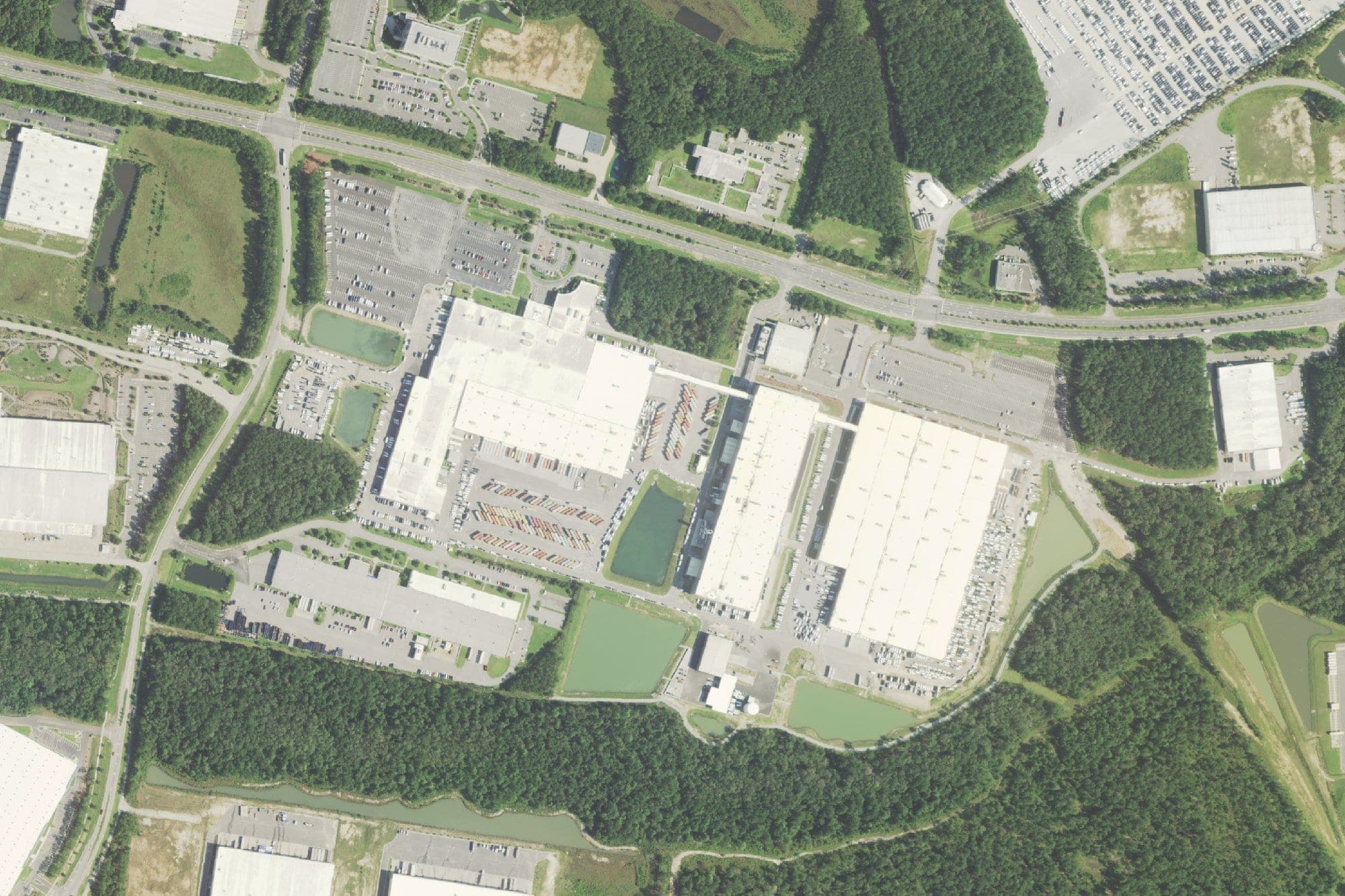 The Mercedes-Benz Vans plant off Palmetto Commerce Parkway in Ladson, at center, in a U.S. Department of Agriculture aerial image from September 2019.