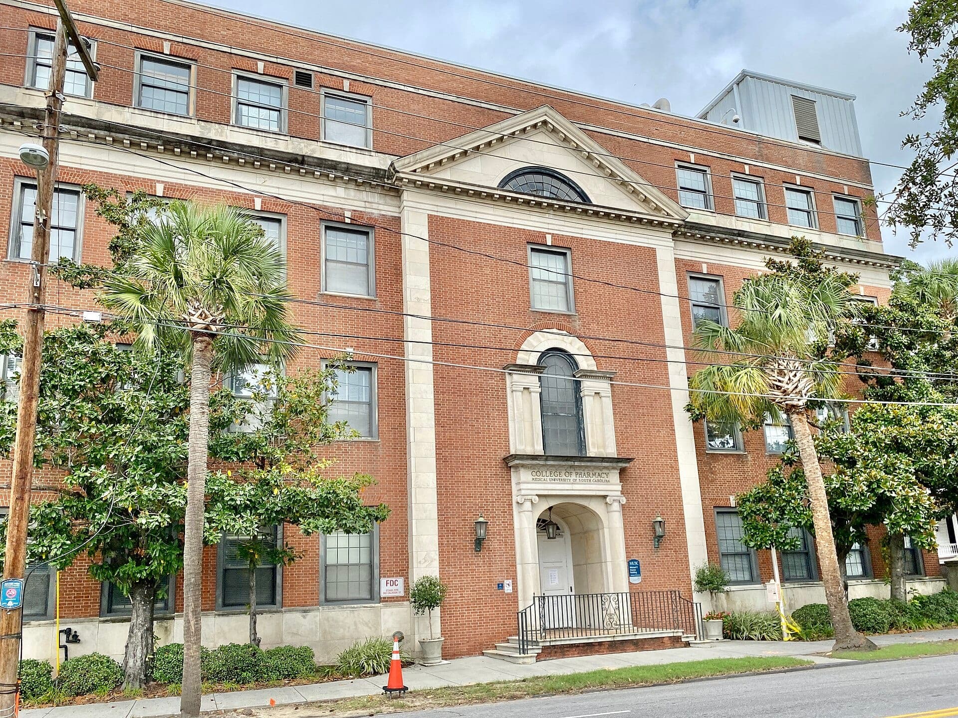 The Medical University of South Carolina's College of Pharmacy building at 280 Calhoun St. in Charleston in October 2020. The building now houses the Blue Sky Innovation Center.