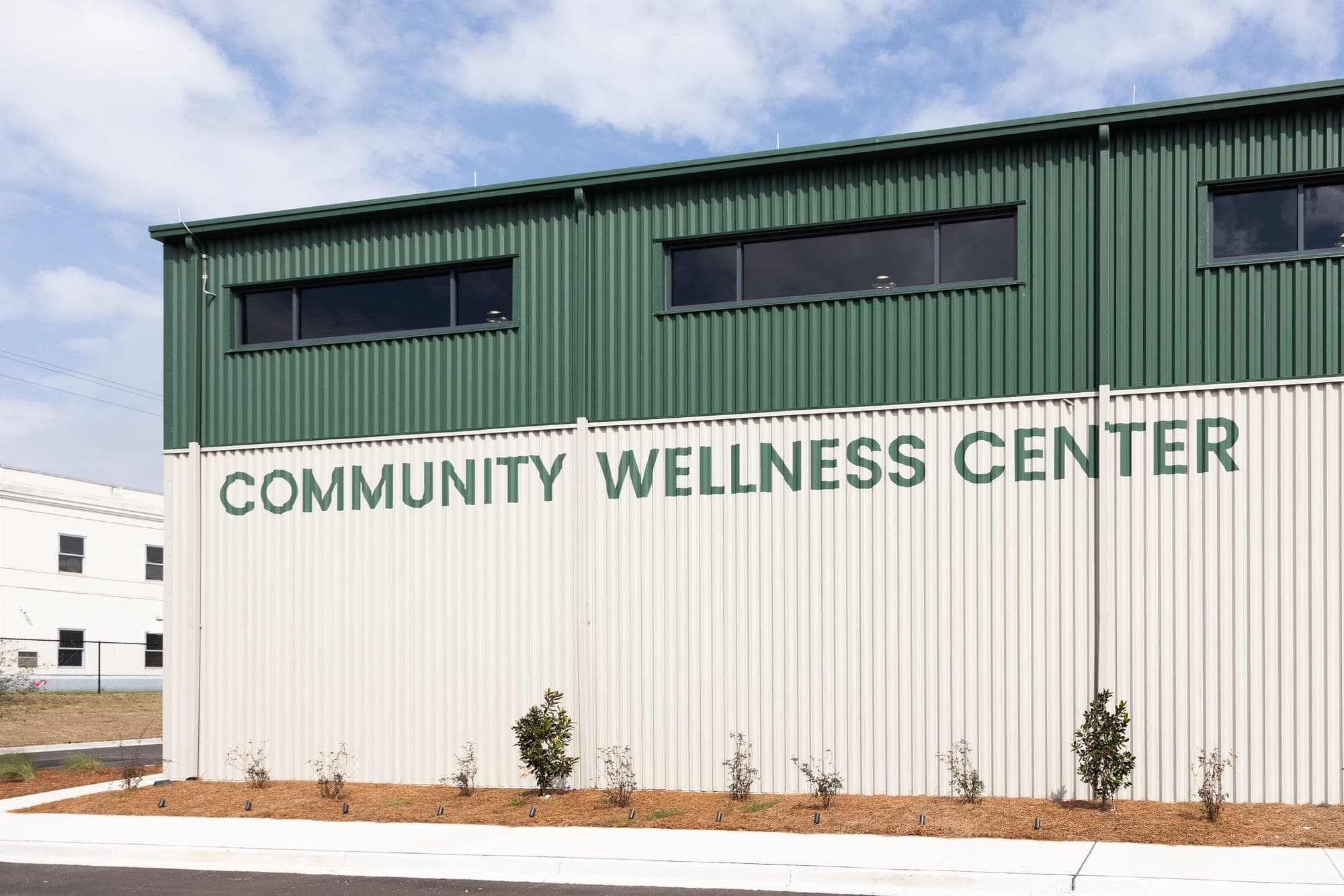 The Michael Brown Community Wellness Center on Carner Avenue in North Charleston in March 2026. SC Ports paid for the center under a community mitigation agreement for its Navy Base Intermodal Facility.