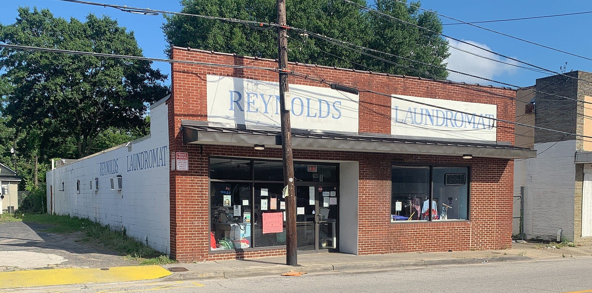 Reynolds Laundromat at 2017 Reynolds Ave. in North Charleston in May 2022. The laundromat is not in a nominated tract, but the census tract across the street, which takes in part of the Reynolds Avenue corridor, is one of the six Charleston County tracts on the list.